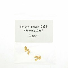 6pcs Dental Ortho Traction Chain Round Button with Chain Gold Plated Easyinsmile