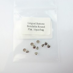 10pc Dental Orthodontic Lingual Button Bondable Mesh Base Round/Rectangle 6Type