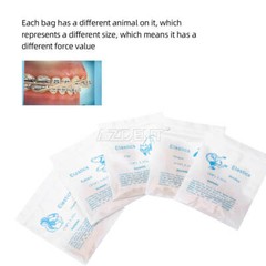 Bandas de goma de ortodoncia dentales Tirantes de látex elásticos 3.5/5.0/6.5OZ
