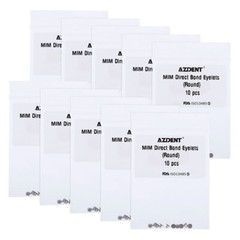 AZDENT Dental Orthodontic Lingual Buttons Bondable Round Rectangular Mesh Base