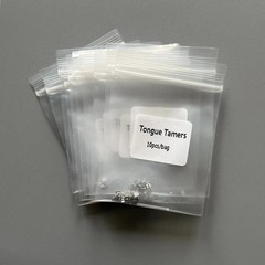 100 Pcs Dental Orthodontics Tongue Tamers Mini Spur Educador Lingual Mesh Base