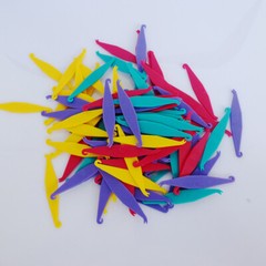 100Pcs Orthodontic Elastic Bands Hook for Placing Bands Easyinsmile Mixed Color