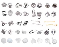 27 Options Dental Orthodontic Bondable Lingual Buttons Round/Rectangular Base