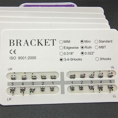 20Pack Dental Orthodontics Metal Braces Bracket Mini Roth 022 345hooks Mesh Base