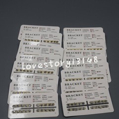 10 Packs Separable Metal Dental Orthodontic Brackets Mini/Standard 018/022 Slot