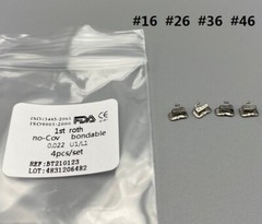 100pc Dental Orthodontic Buccal Tubes 1st Roth 022 Molar Bracket Edgewise No-Cov