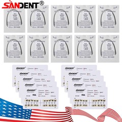 10 packs Dental Ortho Braces Mini/Standard Roth/MBT 022 Hooks 345 /Arch Wires OR