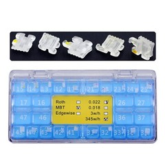 Dental Orthodontic Sapphire Brackets Ceramic Braces Roth MBT 022 345 Aesthetic