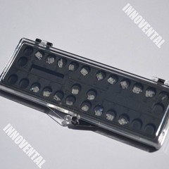 J&J Ortho™ CLARO™ Crystal Sapphire Orthodontic Bracket(20 Brackets) Hubit