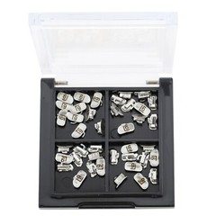 10 Set Orthodontic Buccal 1st Molar Tubes Roth 022 Mini Laser Mark Non-conv Mesh