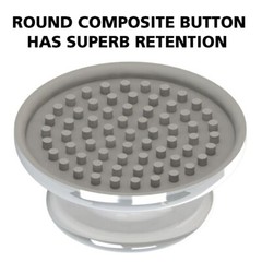Dental Orthodontic Composite Ceramic Lingual Button Bondable Round Base – 50 PCS