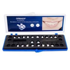 Dental ORMAER Orthodontic Ceramic Brackets Dental MBT Roth 022/018 3/345 Hooks