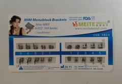 100 Sets Dental Orthodontic Metal Brackets MIM Monoblock Mini MBT 022 345 hooks