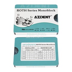 Dental Orthodontic Brackets Monoblock MIM Mini Roth.022 With Hooks 345 AZDENT