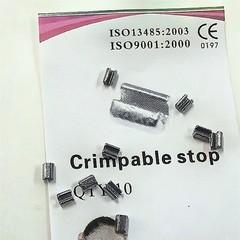 200Pcs Dental Orthodontic Crimpable Hook Stainless Steel Stop Type 10 pcs/Pack
