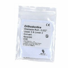 30Packs Dental Orthodontics Weldable Buccal Tubes Roth 0.022” Conv U3 L2 4/pack