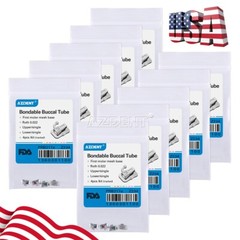 100X Dental Orthodontic Buccal Tubes 1st Molar Roth.022 Bondable Tube Laser Mark