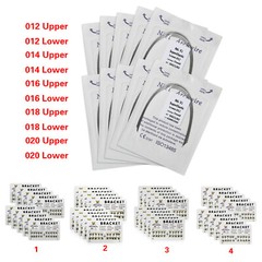 10packs Dental Orthodontic Brackets Braces /Supper Elastic Niti Arch Wires YMP