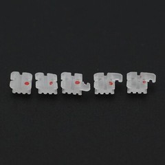 Dental Orthodontic Clear Ceramic Bracket Aesthetic Brace Roth MBT 0.022 345w/h