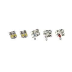 Dental Orthodontic Metal Brackets Braces Mini Roth MBT 018 022 345 Hooks MIM