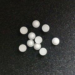 Dental Orthodontic Bondable Lingual Buttons Ceramic Round Base Mesh Base Clear