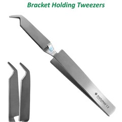 Dental Bracket Holding Tweezers Orthodontic Placing Reverse Action Forceps 10PCS