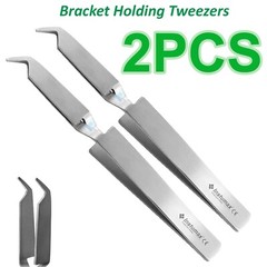 Orthodontic Reverse Action Tweezer Direct Bonding Dental Bracket Holding Placing