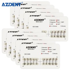 AZDENT Dental Orthodontic Metal Brackets Braces Mini Roth Slot.022 Hooks 3-4-5