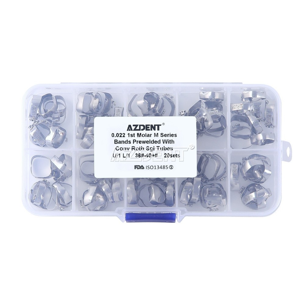 Dental Orthodontic Prewelded Band 1st Molar Roth.022 M Series Conv Tube 36#-40#+