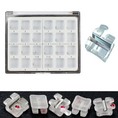 Dental Orthodontic Brackets Ceramic Metal Slot Braces MBT 022 3 w/h 3M Clarity