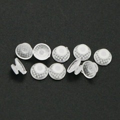 Dental Lingual Button Ceramic Clear Invisable Retainer Aligner Bondable Round