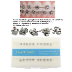 Self Ligating Empower Brackets Metal DAMON Q Clear Ceramic Braces MBT Roth 022