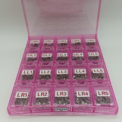 1000Pcs(50Sets/Box )Dental Orthodontic Brackets Mini MBT Roth 022 Hooks 345