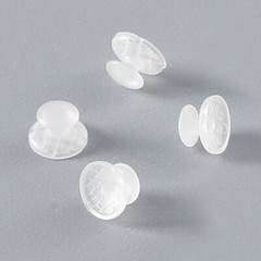 10 Pcs/Box Dental Composite Clear Ceramic Bondable Lingual Buttons Round Base