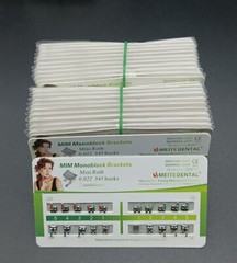 Dental Orthodontic MIM Monoblock Brackets Mini Roth/MBT 022 Slot 345 hook