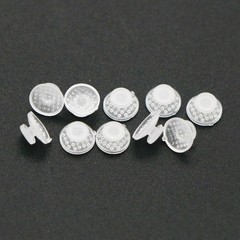 Dental Lingual Button Ceramic Clear Invisable Retainer Aligner Bondable Round