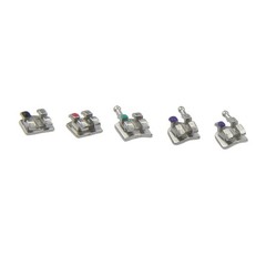 Dental Orthodontic Metal Brackets Braces MIM Roth 022 345 Hooks 5-5 Mini Twin