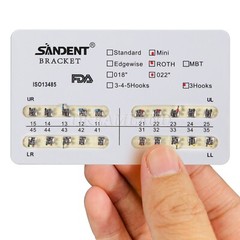 USA!!50 Packs Dental Orthodontic Bracket Braces Mini Roth 022 Slot 3hooks