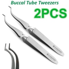 Orthodontic Buccal Tube Tweezer Reverse Action Bracket Holding Narrow Tip Dental