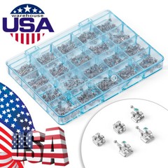 AZDENT Dental Orthodontic Metal Brackets Braces MIM Mini Roth MBT 022 345 Hooks
