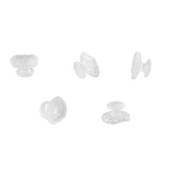 Dental Orthodontic Ceramic Clear Lingual Button Bondable Round/Rectangular/Hook