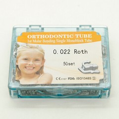 50 Sets Dental Orthodontic 1st Molar One Piece Monoblock Roth 0.022 Buccal Tube