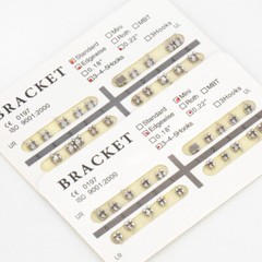 Dental Bracket Ultrathin Monoblock MIM Edgewise ROTH MBT 022 018 345 Hook