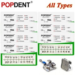 10packs Dental Orthodontic Metal Brackets Mini MBT/ROTH 022/018 345H Monoblock