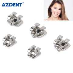 AZDENT Dental Orthodontic Ultrathin Mini/Standard Metal Bracket Braces Hook 345