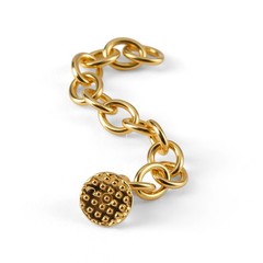 10pcs AZDENT Dental Orthodontic Lingual Button Chain Gold Bondable