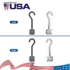 50pcs Dental Ortho Sliding Crimpable Hooks Long Right/Left Curved Crimpable Hook