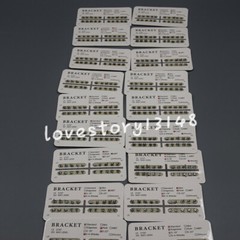 10 Packs Separable Metal Dental Orthodontic Brackets Mini/Standard 018/022 Slot