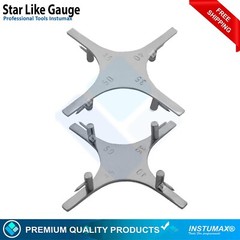 Dental Positioning Gauge Ortho Bracket Placement Bonding Reverse Action Tweezers