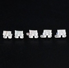 Elegan I Dental Orthodontic Ceramic Brackets Clear Braces Aesthetic Roth MBT 022